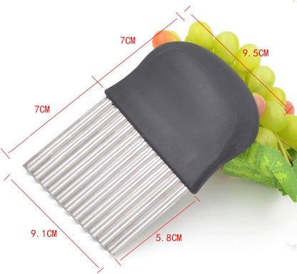 Guardians Crinkle Chopper, French Fries Potato Cutters, Set of 2, Stainless Steel Blade Cutting Tool