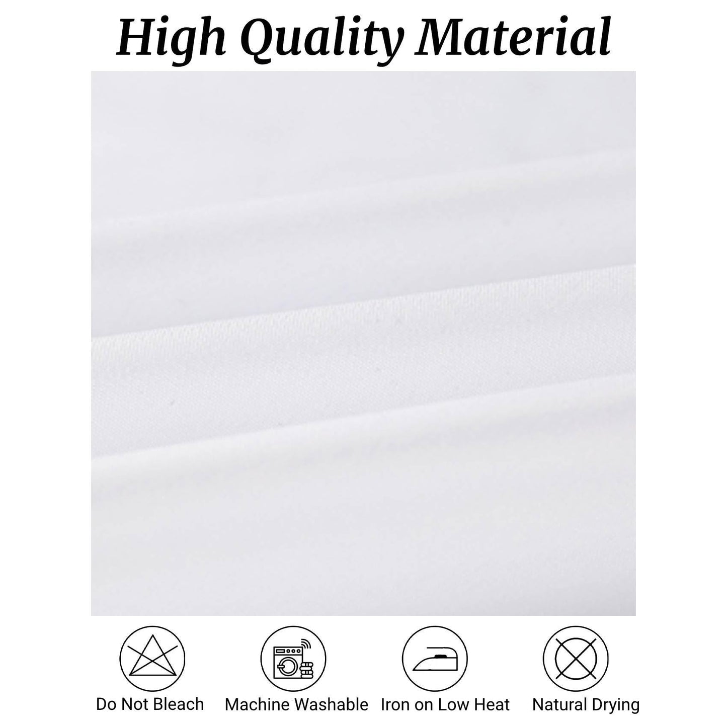 Fokitut 6 Pack Rectangle Tablecloth, 90x156 Inch, Stain Resistant and Wrinkle Polyester Table Cloth, Fabric Table Cover for Kitchen Dining, Wedding, Party, Holiday Dinner-White