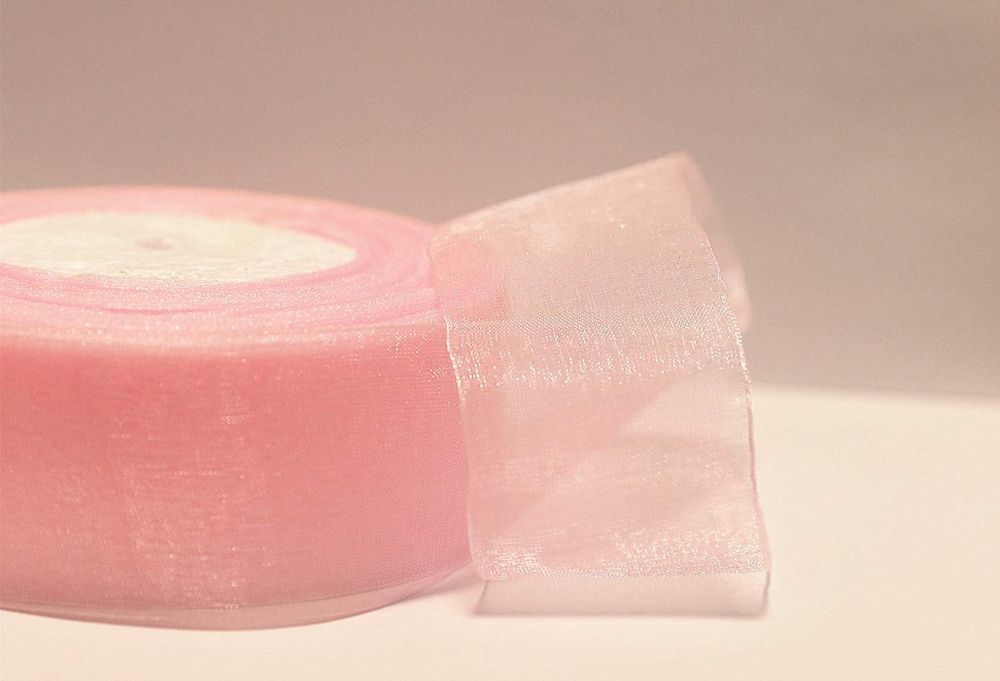 Sailing-GO 200 Yards（4 Rolls * 50 Yd） 1-1/2" Wide Sparkle Sheer Chiffon Organza Ribbon for Wedding Gift Package Valentines Bouquets Wrapping Birthday Baby Shower Home Decor Wreath Decorations Fabric