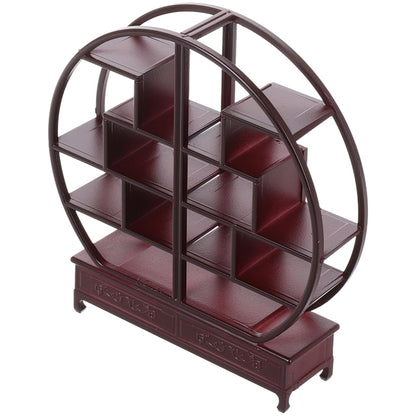 Totority Miniature Chinese Furniture Model 1 25 Scale Abs Bo Gu Shelf for Dollhouse Accessories DIY Sand Tray Decoration and Home Display