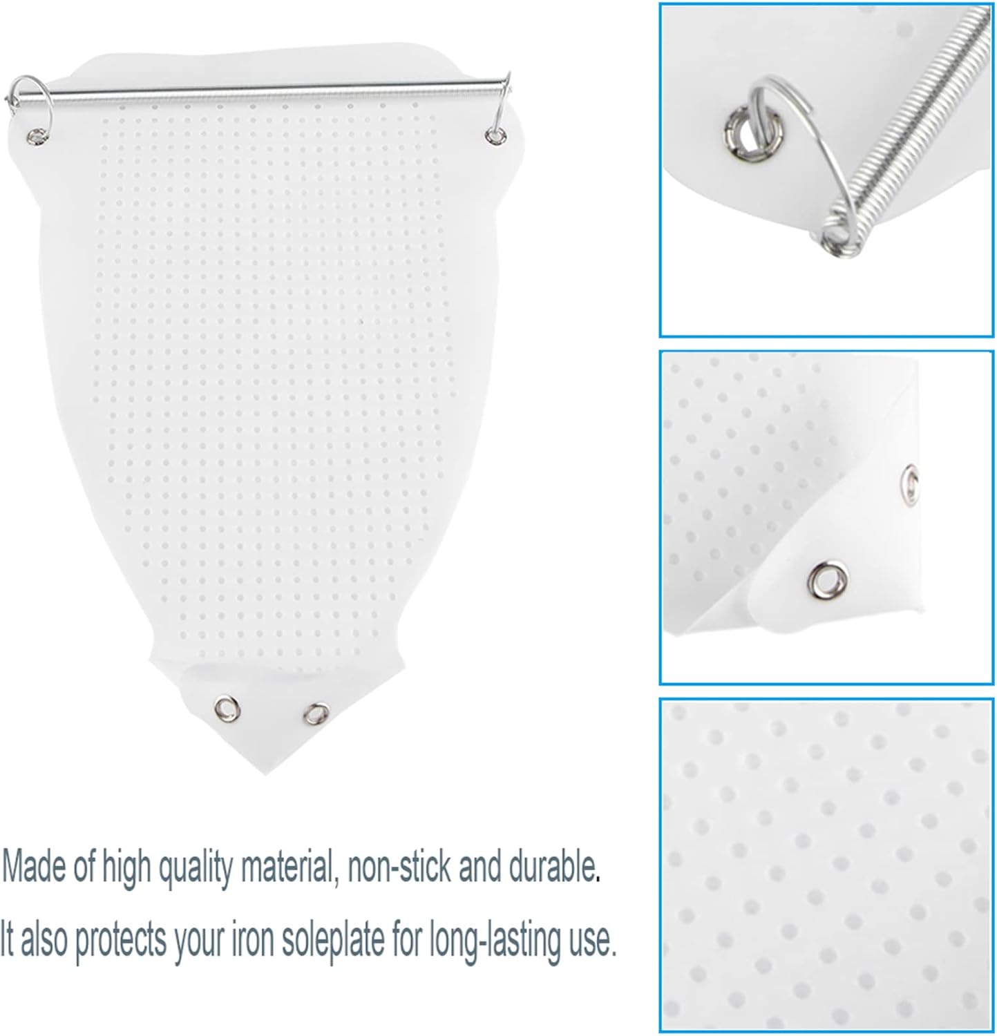 High Temperature Iron Plate Cover Protector, Super Slick Surface Ironing Shoe for Most Irons