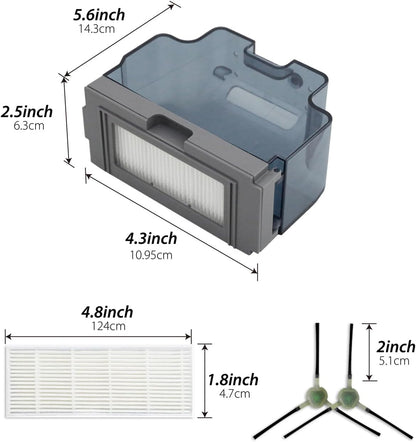 Usoway Robot Vacuum Replacement Parts for Lefant M210/M213/M210b, Okp K2 K2p K3 K4 K5 L1, 7pc Set