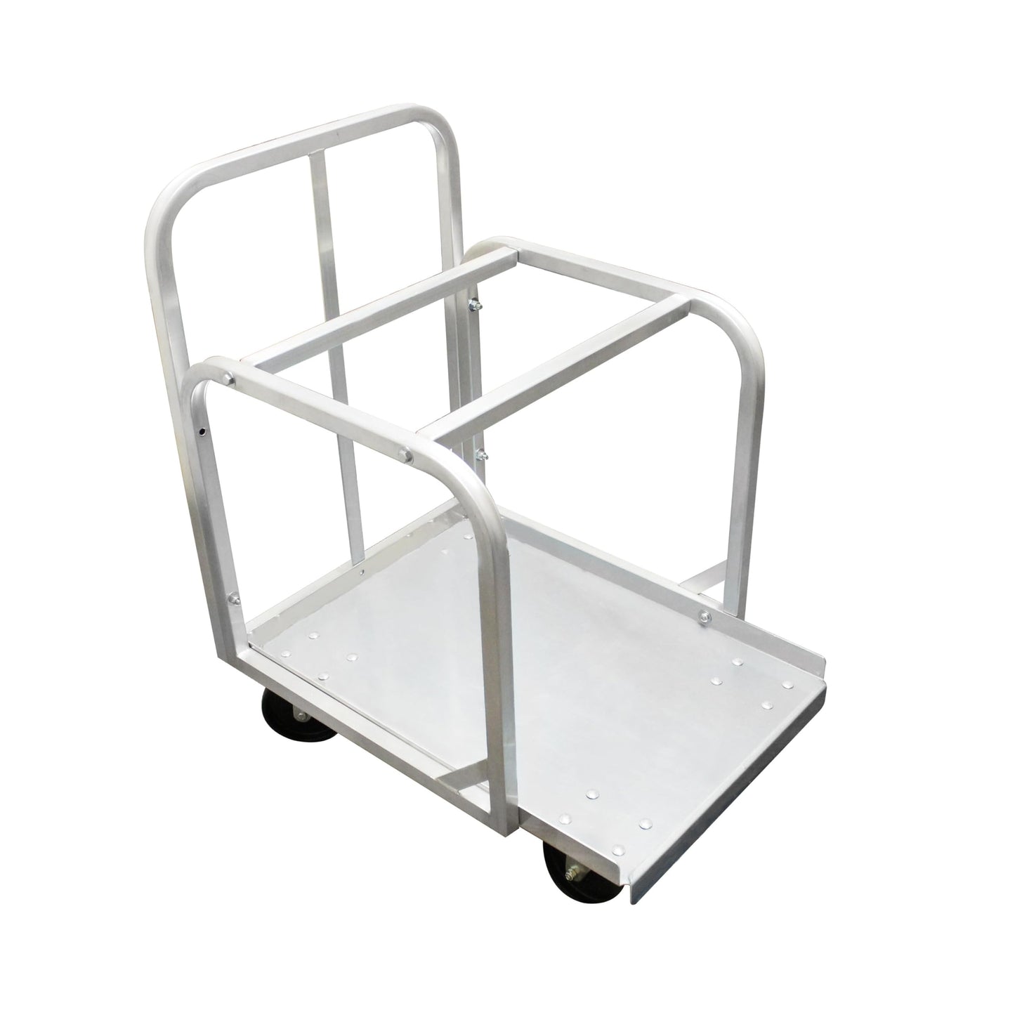 TrueCraftware- Heavy Duty Aluminum Full Size Sheet Pan Truck with 4 Each of 5" Swivel casters- Commercial Bakery Track for Full Size Sheet Kitchen Restaurant Cafeteria Pizzeria Hotel and Home