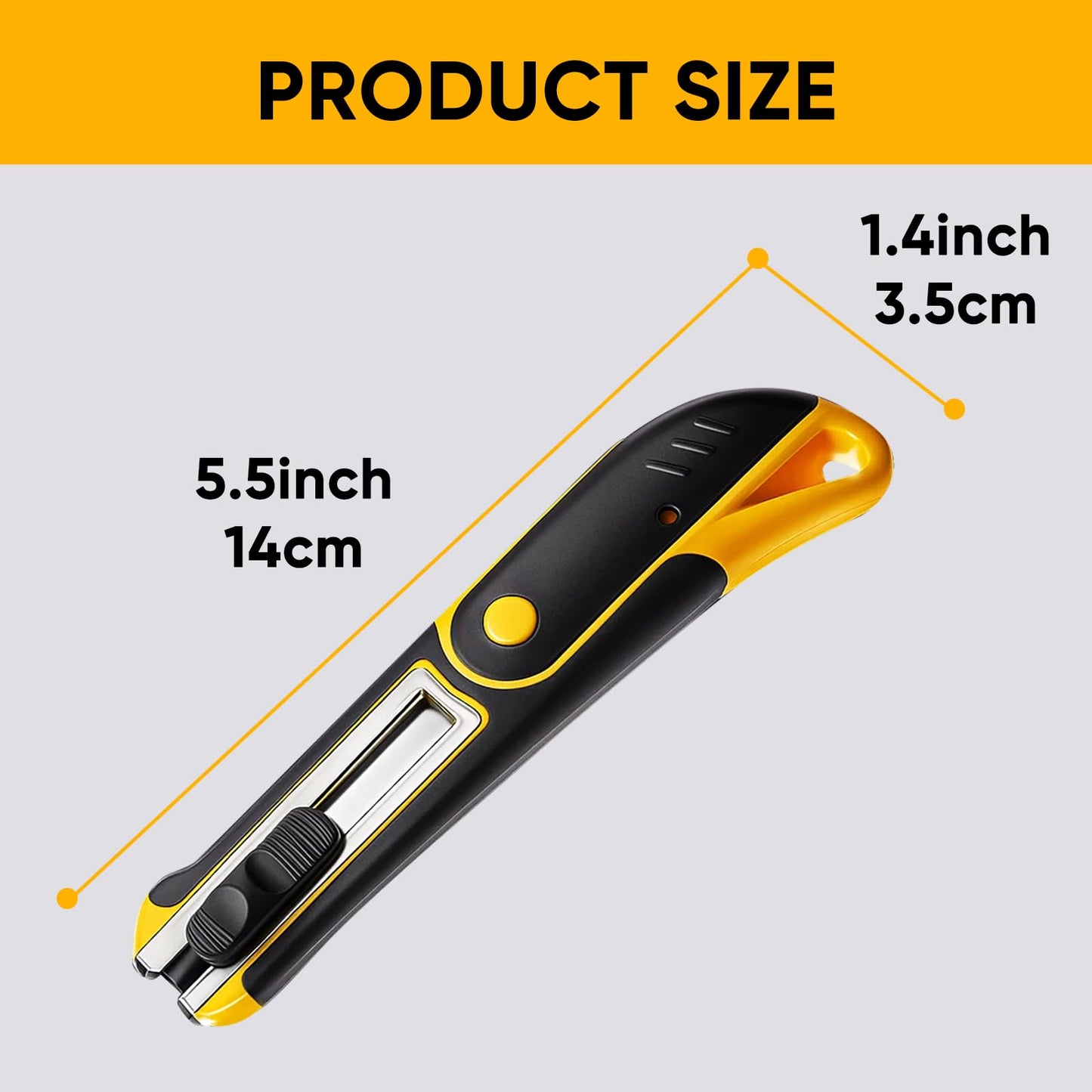 STEELITE Plexiglass Cutter Acrylic Cutting Knife and 13 Pcs Blade Set, Easy to Use Multi-Use Cutter with Cutting Blade