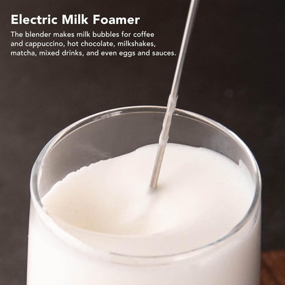 Handheld Electric Milk Frother for Coffee, Automatic Foam Maker for Cappuccino, Latte, Matcha, Hot Chocolate