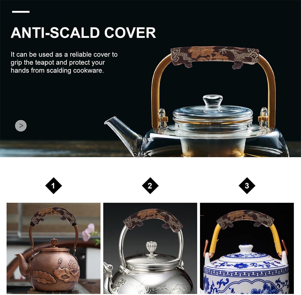Insulated Teapot Handle Gloves - 2pcs Cookware Handle Protector for Tea Kettle Grip