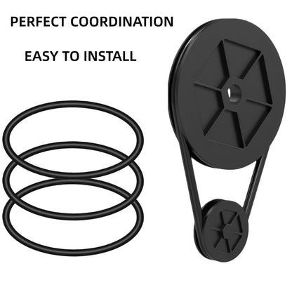 SWHSMLB Rock Tumbler Replacement Belt, Compatible with KomeStone & KoolStone Models, Round Drive Belt, 10 Pack