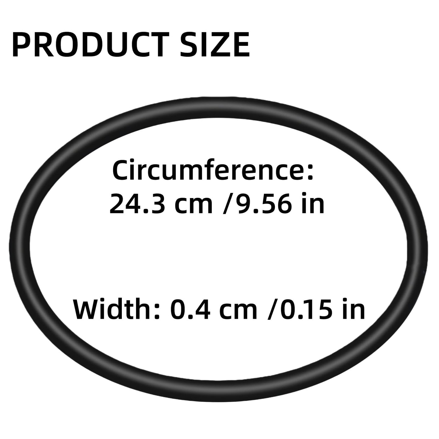 SWHSMLB Rock Tumbler Replacement Belt, Compatible with KomeStone & KoolStone Models, Round Drive Belt, 10 Pack