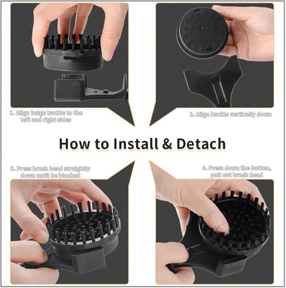 Espresso Machine Cleaning Brush Tool, CAFEMASY Nylon Bristles Cleaning Disc for 58mm Brewing Group Head