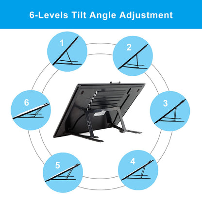 TOHETO A3 Light Pad, Rechargeable Light Board for Diamond Painting, Tracing Light Box with Stand and Clip, Light Table Lightbox for Tracing, Drawing
