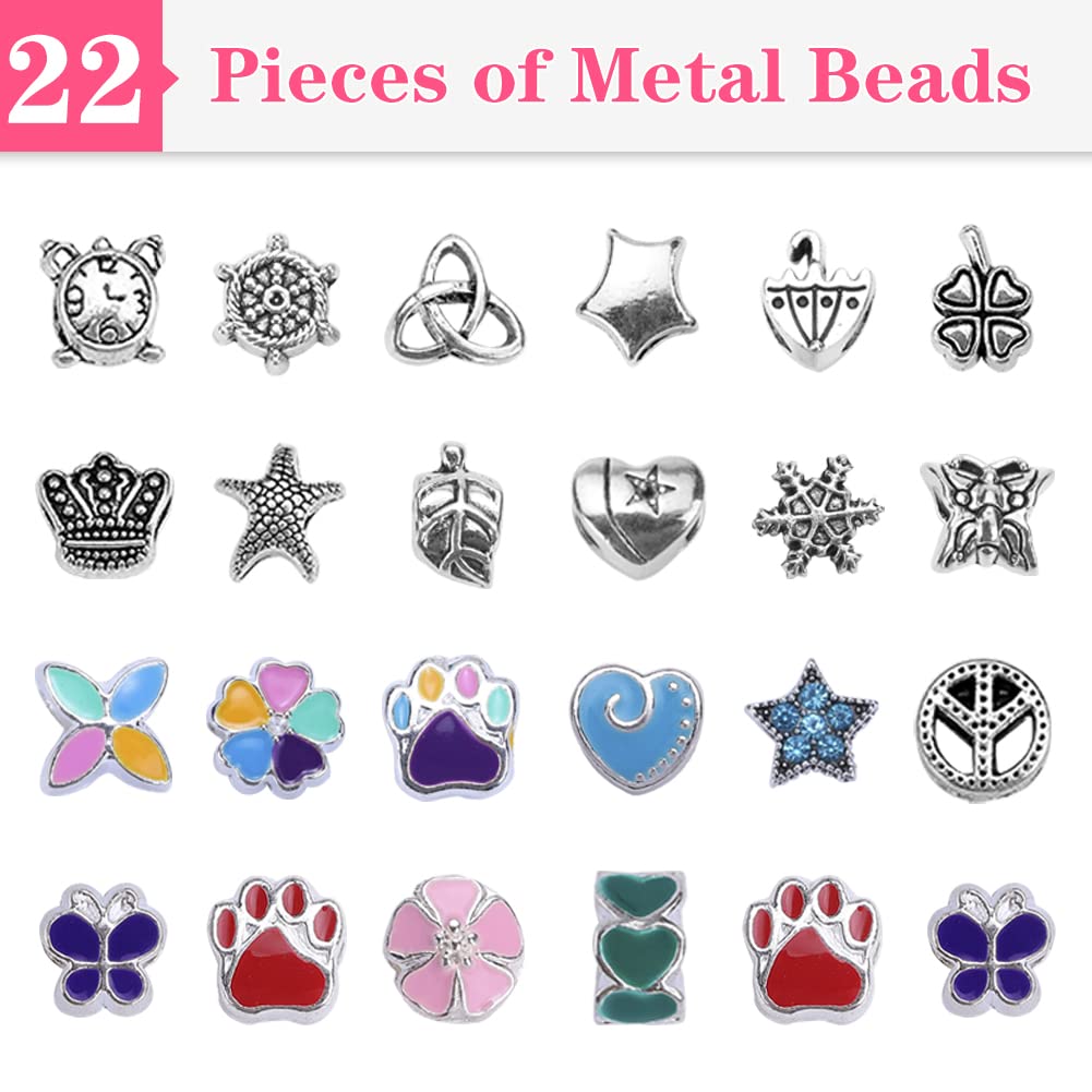 VICTLOV Charm Bracelet Making Kit, DIY Craft for Girls, Unicorn/Mermaid Crafts Gifts Set for Arts and Crafts for Girls Teens Ages 5-12