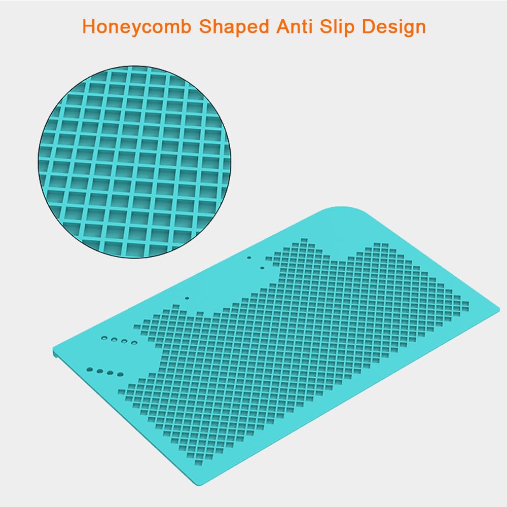 SFDER Premium Heat Resistant Silicone Soldering Mat, Large Anti Static Electronic Repair Work Mat for RF4 BGA and Gun Soldering Iron, Workbench, Cell Phone Laptop Repair, 17.7'' *11 ''