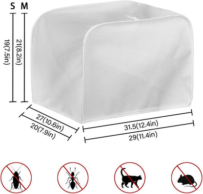 Quilted Boho Toaster Oven Covers, 4 Slice Kitchen Small Appliance Covers, Universal Size Dustproof Cover for Women Gift