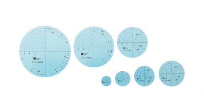 Clover Circular Templates for Drawing Quilting Lines