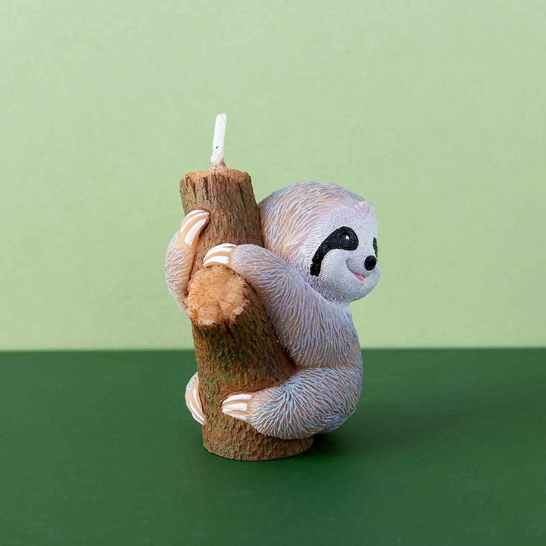 Cute Baby Sloth Birthday Candle for Party and Baby Shower Decorations