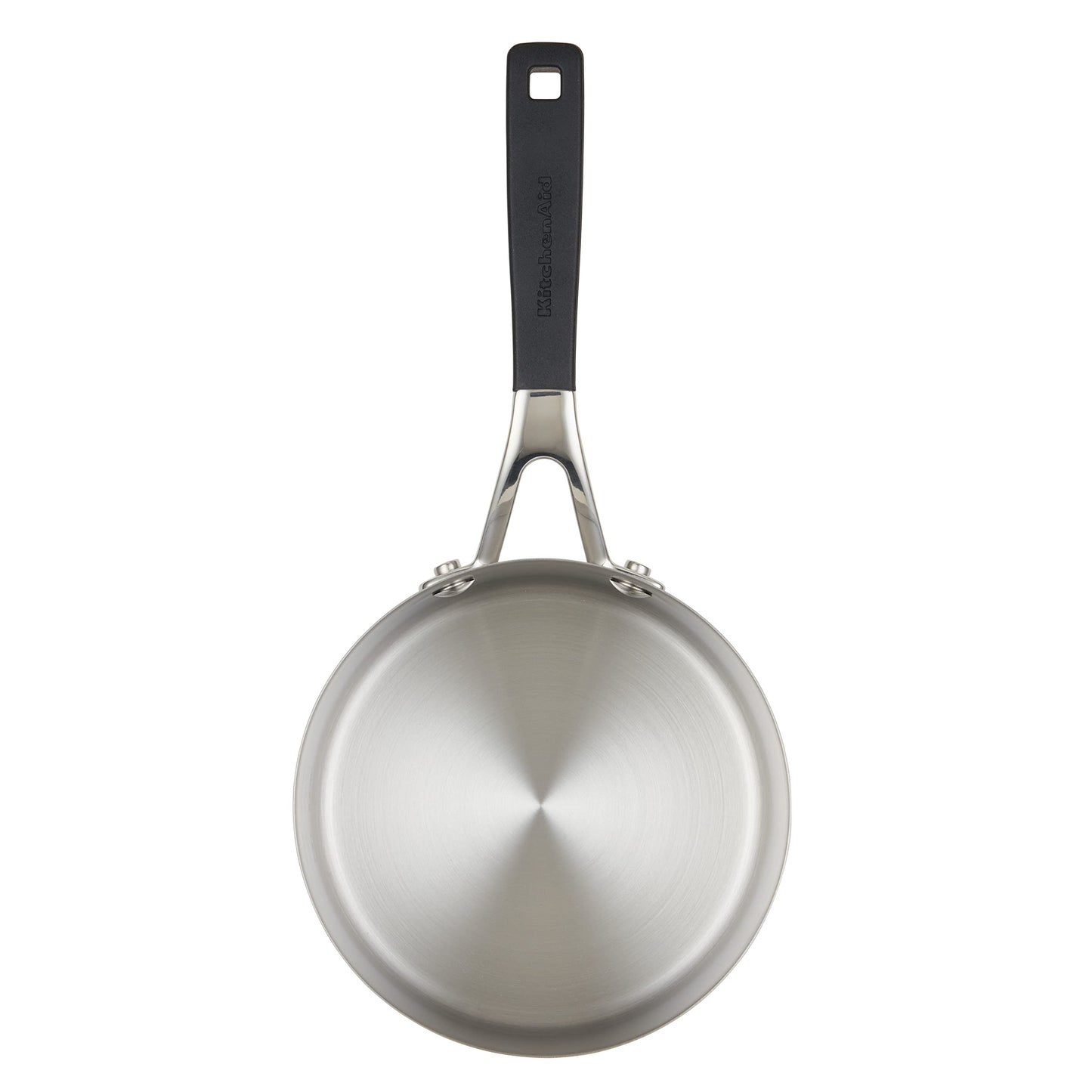 KitchenAid 71018 Stainless Steel Saucepan with Pour Spouts, 1 Quart - Brushed Stainless Steel