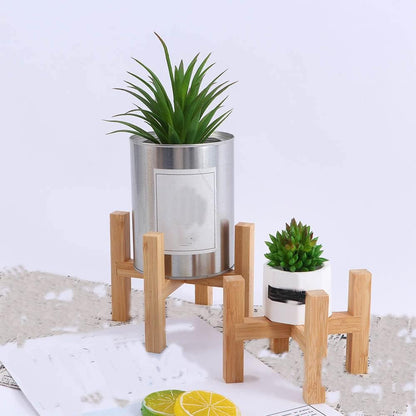 Wood Planter Pot Stand, Detachable Bonsai Pot Holder Display Shelf for Indoor Flower Pot to Protect The Floor
