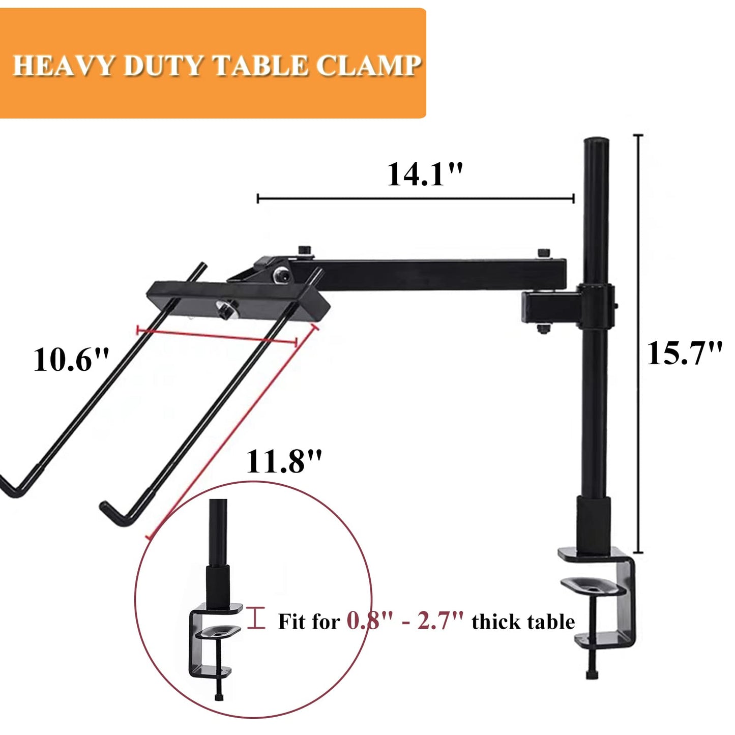 Metal Needlework Frames Stand Adjustable Rotated Embroidery Holder Hands Free Cross Stitch Scroll Frame Lap Table Clamp Embroidery Frame Stand for Needlepoint Supplies