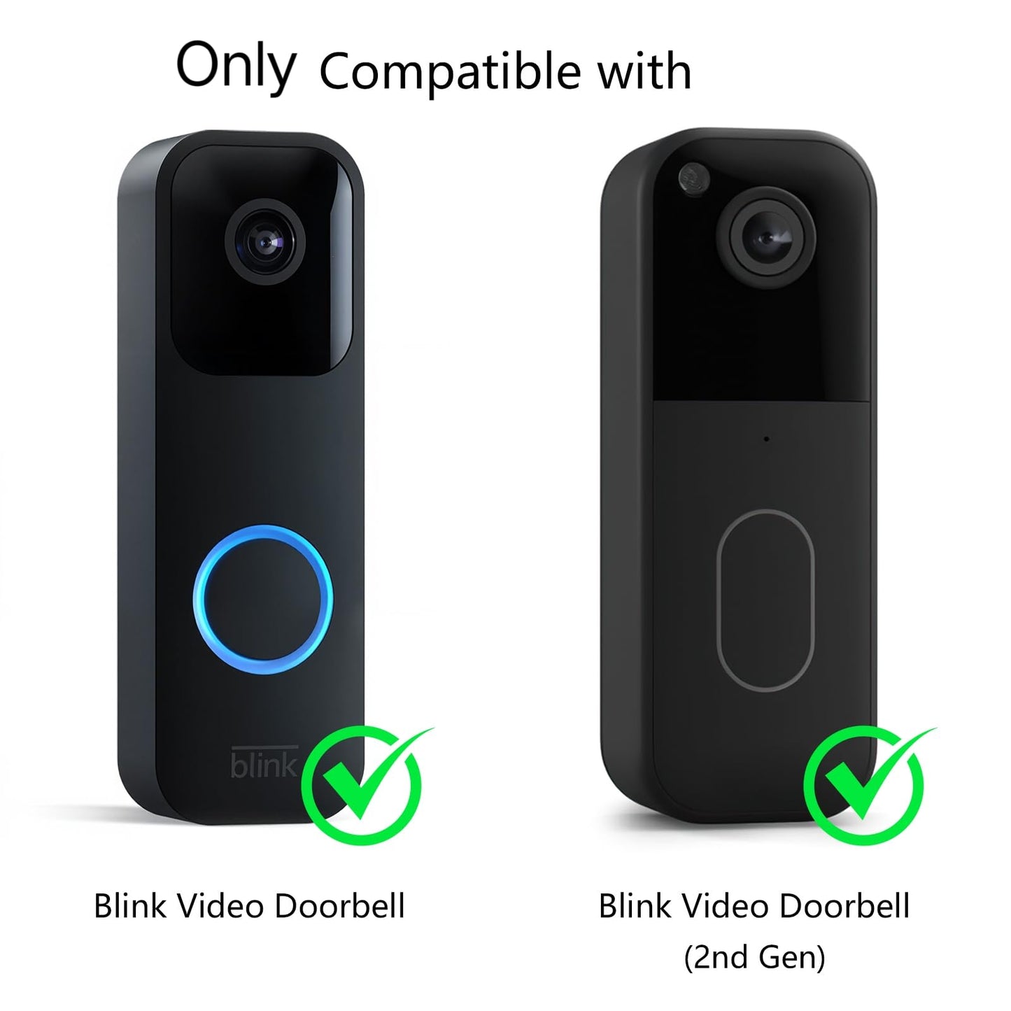 Satisure Wireless Doorbell Chime Video Doorbell Extender - Compatible with Blink Video Doorbell and Blink Video Doorbell (2nd Gen) (1 Video Doorbell Extender 2 Receiver）