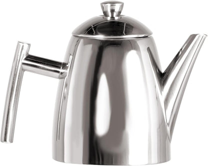 18/8 34 Frieling Stainless Steel Teapot with Infuser, Tea Warmer with Teapot Infuser for Loose Tea, Ounces