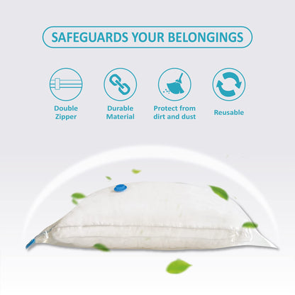 Roomimaster Vacuum Storage Bags, Vacuum Seal Space Saver Bags for Clothing, Travel Lugggage, Carry-on, Blankets, Pillow, Comforters, Bedding, 10 Jumbo