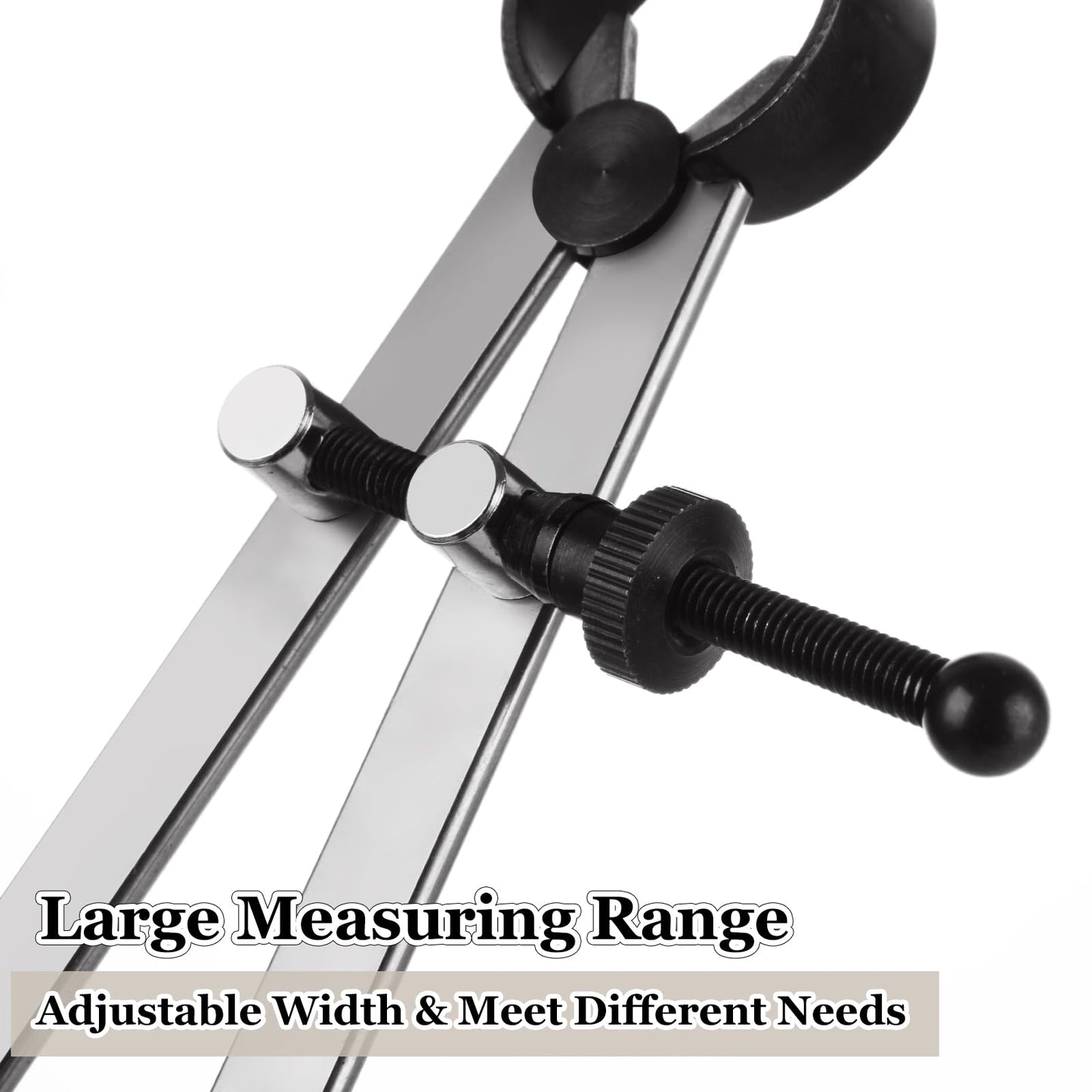 LDHHYH 3 Pack Adjustable Spring Wing Divider, 4/6/8 Inch Steel Lockable Divider Wing Compass, Precision Compass Geometry Tool for Drawing Drafting Woodworking Leather Craft
