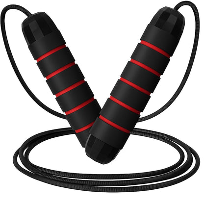 Limm Adjustable Jump Rope for Workout - All-Purpose Exercise Jump Rope Kids & Adults Love with Tangle-Free, Comfortable Foam Handles - Best Slimming, Cardio & Endurance Training
