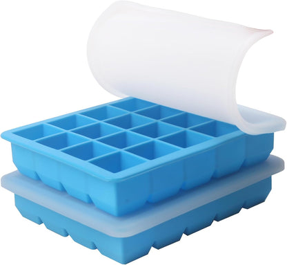 1 2 Pack) Tbsp Silicone Freezer Molds - Perfect for Storing Garlic, Herbs, Ginger, Pesto, Tomato Paste, Lemon