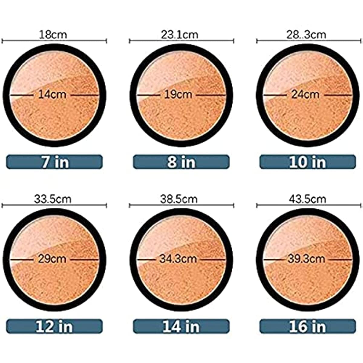 LEXPON Photo Frames,12inch Black Round Wall Home Photo Frame DIY Hanging Multi Picture Photo Frames Living Room Photo Wooden Picture Frame Wall Decorations