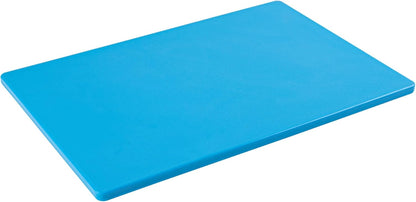 Restaurantware RW Base Cutting Board, 18 x 12 Inch, Color Coded Chopping Board, Blue Plastic, No Scratch, Dishwashable