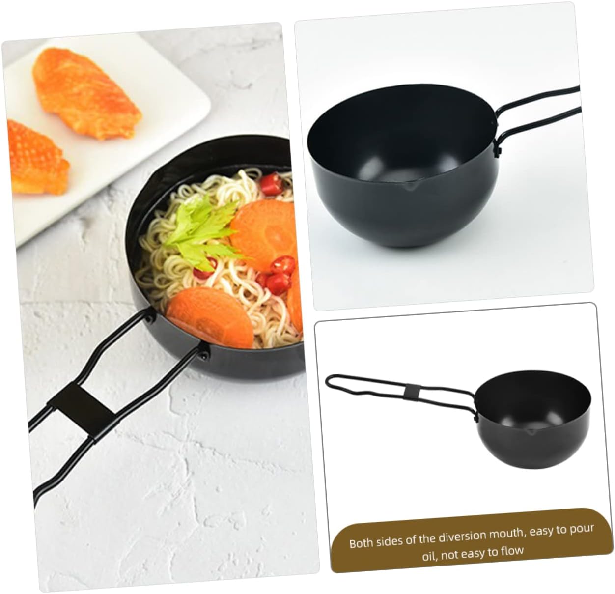 Mini Wok Stew Pot with Handle, Multi-Functional Cooking Pot for Home Stove, Iron Kitchenware