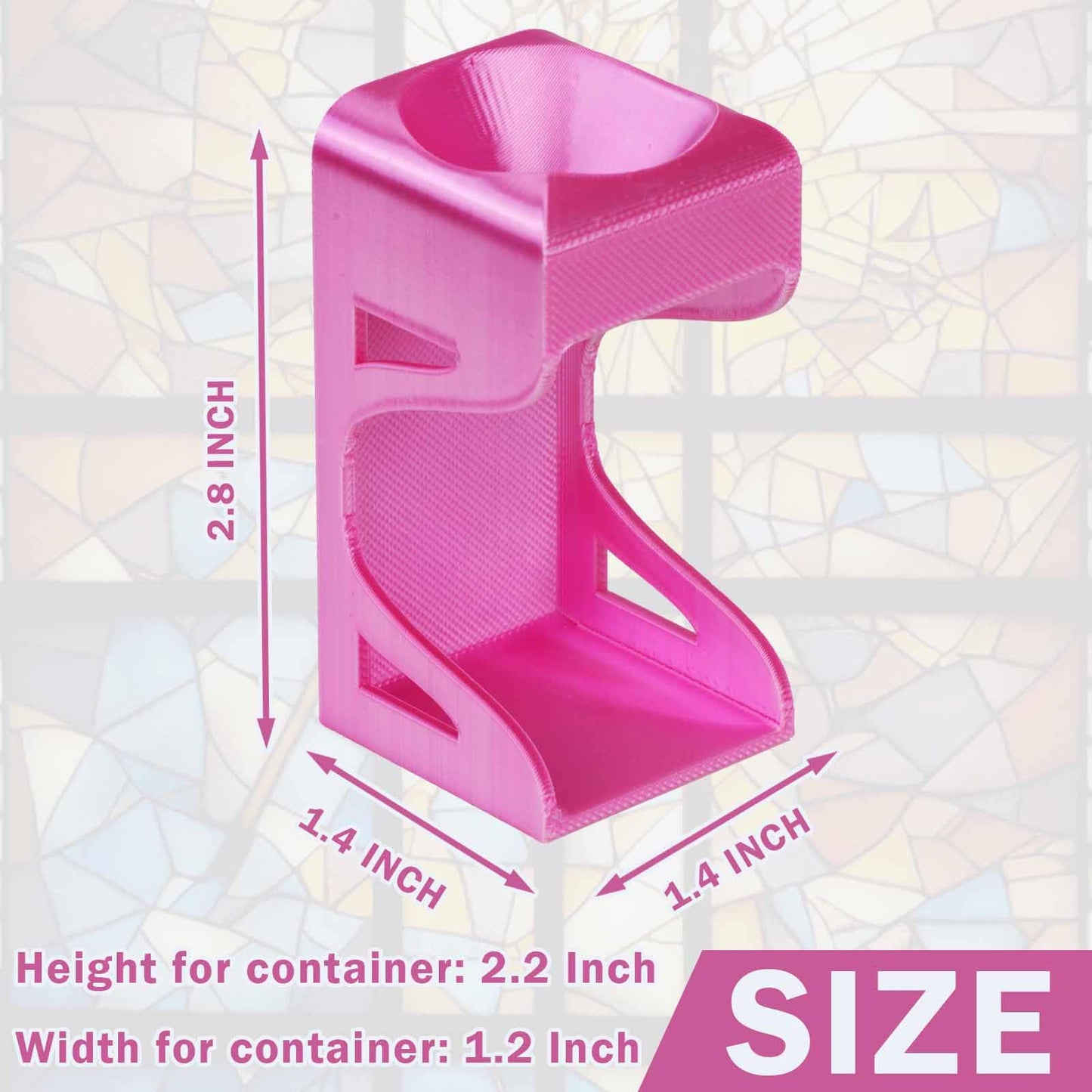 Diamond Painting Organizer Funnel for Round Containers, Portable Drill Funnel Diamond Painting Accessories(Silk Pink)