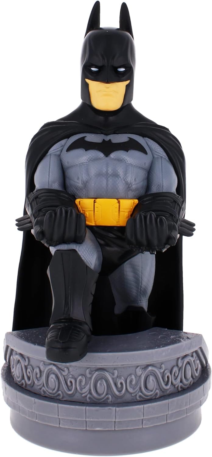 Exquisite Gaming: Warner Bros: Batman - DC Comics Original Mobile Phone & Gaming Controller Holder, Device Stand, Cable Guys, Licensed Figure