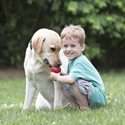 KONG Classic Stuffable Dog Toy - Fetch & Chew Toy for Dogs - Treat-Filling Capabilities & Erratic Bounce for Extended Play Time - Durable Natural Rubber Material - for Extra Small Dogs