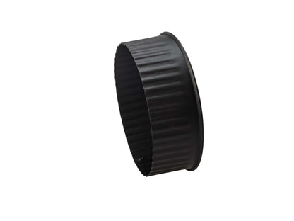 LKQI Replacement 6 in Black Stove Pipe Clean Out Tee Cap with Crimp 24 Gauge Fits Models：BM0151 6527618