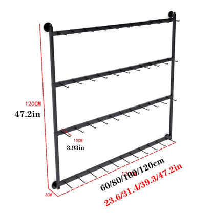 Sock Underwear Display Stand, Metals, Retail Showshelves, Lingerie Bra Rack Swimsuit Organizer Hanger, Commercial Clothing Store Shelf, 4 Tier, for Shorts, Hats(Black,80 * 100cm)