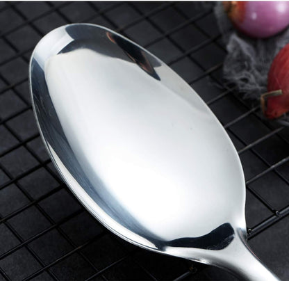 Berglander Solid Spoon, Stainless Steel Cooking Spoon, Basting Spoon, Non-Stick, Heat Resistant, Dishwasher Safe