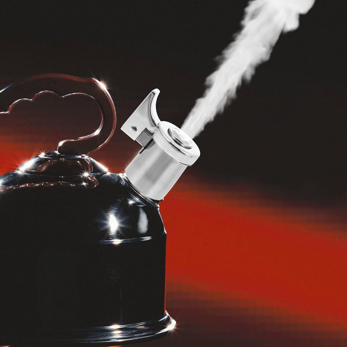 Luxshiny Tea Kettle Whistle Replacement, Stainless Steel Teapot Whistle, Water Boiling Kettle Nozzle for Kitchen