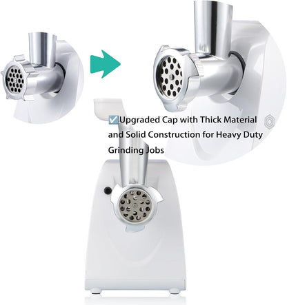1HP 1000W 3 Plates,1 Sunmile Electric Meat Grinder and Sausage Maker - Max - Stainless Steel Cutting Blade and Grinding