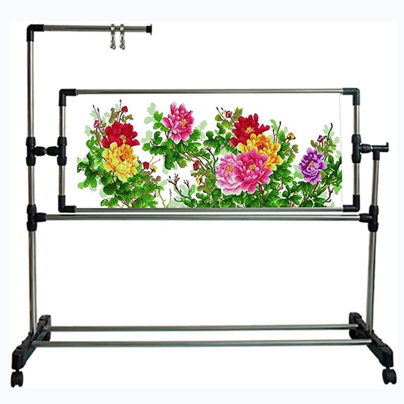 Adjustable 360° Rotating Embroidery Floor Stand for Cross Stitch & Projects - Ideal for Crafting, Quilting & Sewing Accessories