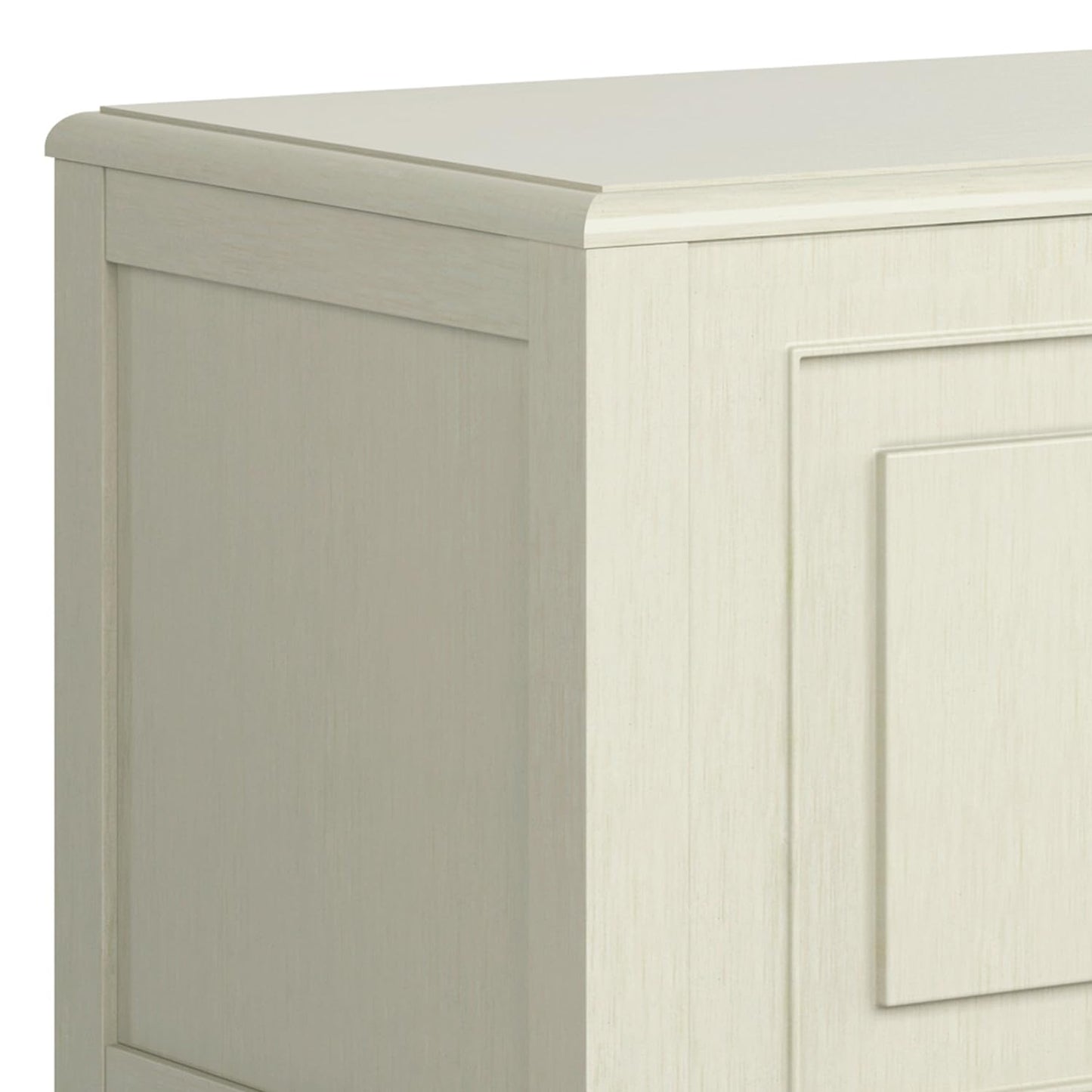 SIMPLIHOME Connaught Storage Bench - 51 inch Wide Solid Wood Trunk Bench in Antique White, Traditional Bench for Entryway with Lift-Up Lid and 3 Hidden Compartments