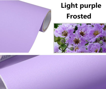 Solid Color Frosted Waterproof Wallpaper Shelf Drawer Liner, Self-Adhesive Cabinet Sticker 15.6 Inch by 98 Inch (Light