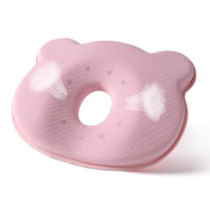BIKBOK New Memory Foam Soft and Cozy Pillow Head Neck Support Pillow for Car Seat Breathable Bedding Set (Pink)