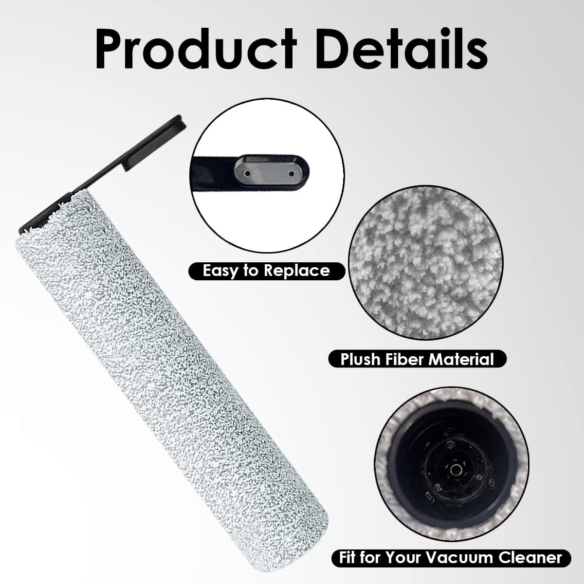 Home Times Replacement HEPA Assembly and Brush Roller Set for Tineco Floor ONE S6/S7 Pro Cordless Wet Dry Vacuum