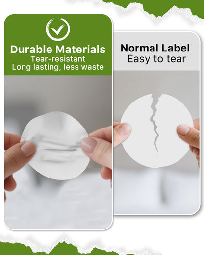 iEager 2 Inch Round Thermal Labels, Circle Thermal Printer Stickers, Durable Circular Label Printer Sticker for Business, Logo, Gift, 500 Labels/Roll, White