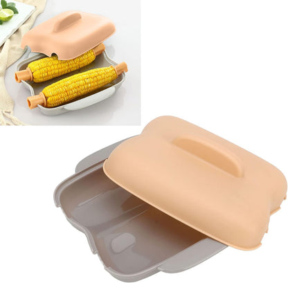 Microwave Corn Cooker, Steamed Corn in 7-8 Minutes, Lightweight, Dishwasher Safe with Handle