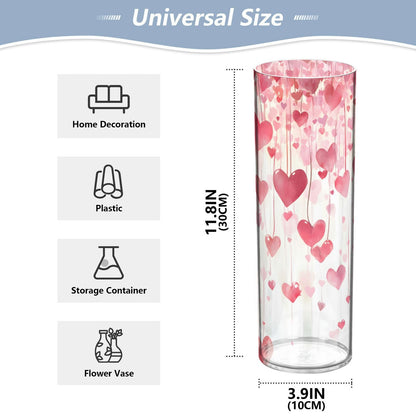 Valentines Decor Vase Romantic Love Flower Vase Home Decor for Dining Table Office Bedroom Living Room