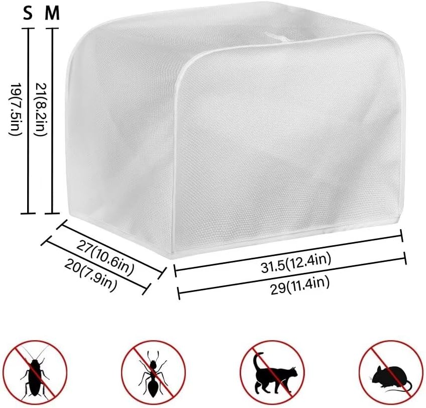 Dog Paw Toaster Covers 4 Slice, Anti Dust Cover for Most Standard Toasters, Small Kitchen Appliance Protector