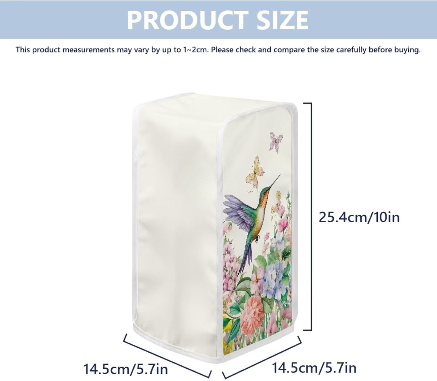 Hummingbird Dust Cover for Can Opener, Dustproof Kitchen Appliance Cover Fits Most Electric Can Openers