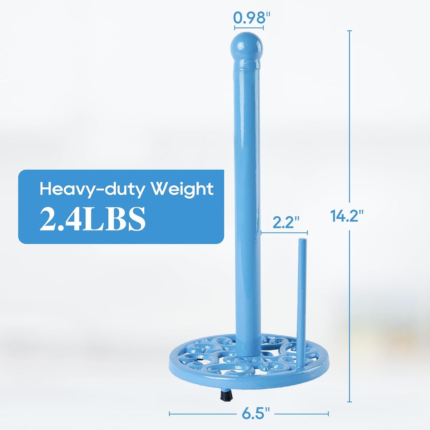 Countertop JOGREFUL Paper Towel Holder Stand, Cast Iron Kitchen Paper Towel Vintage Stand with Weighted-Base, Bathroom